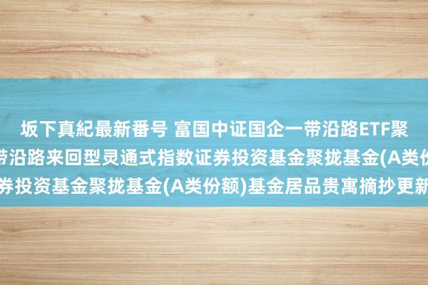 坂下真紀最新番号 富国中证国企一带沿路ETF聚拢A: 富国中证国企一带沿路来回型灵通式指数证券投资基金聚拢基金(A类份额)基金居品贵寓摘抄更新