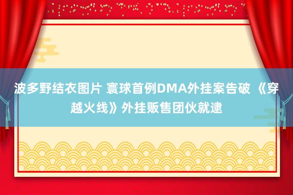 波多野结衣图片 寰球首例DMA外挂案告破 《穿越火线》外挂贩售团伙就逮