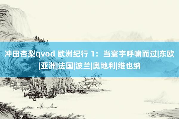 冲田杏梨qvod 欧洲纪行 1：当寰宇呼啸而过|东欧|亚洲|法国|波兰|奥地利|维也纳